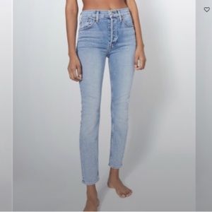 Redone distressed skinny jeans